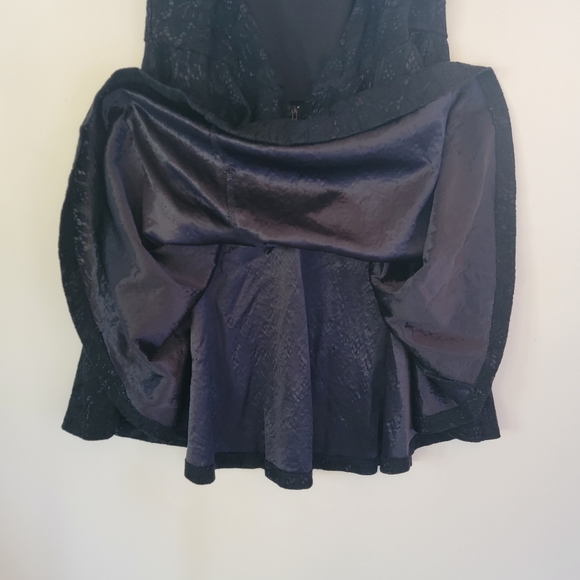 Trac halter top Lace Navy blur Sleeveless Skater Dress 1 XL - Picture 14 of 14